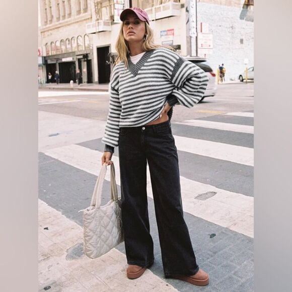 NWT Princess Polly Ramos Low Rise Denim Jeans Black 2 - Picture 1 of 8